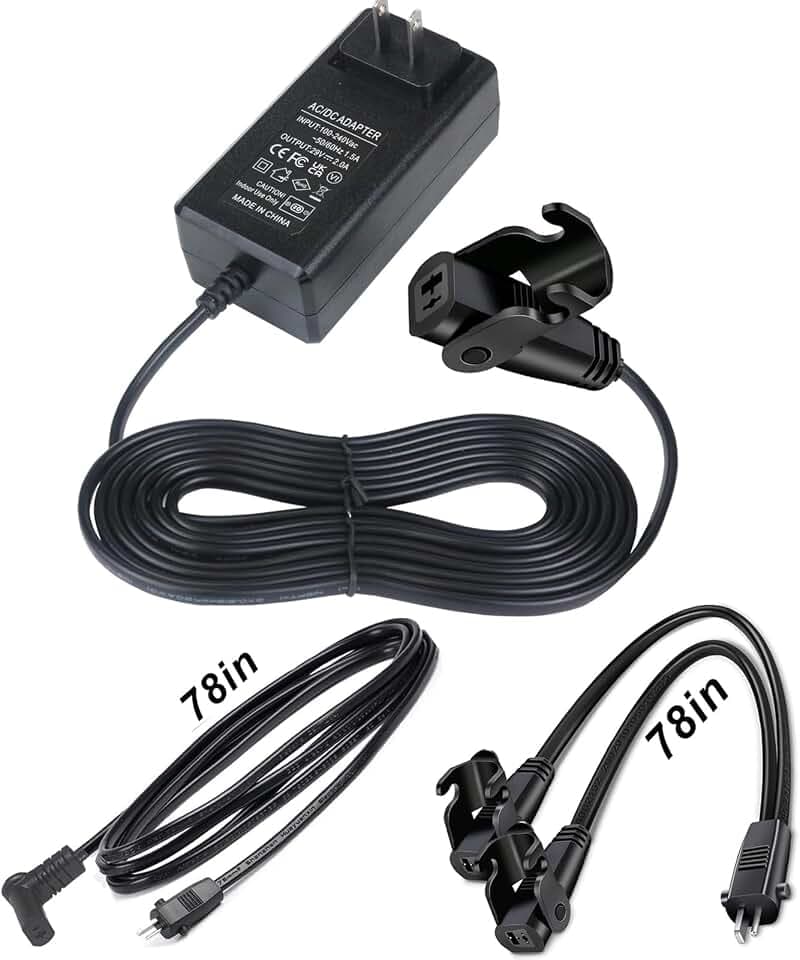 Universal Recliner Power Supply, AC/DC Power Adapter 2-pin 29V/24V 2A Wall Plug-in Recline Adapter for Electric Recliner/Sofa/Couch/Lift Chair/Standing Desk Compatible with Most Makes & Models 