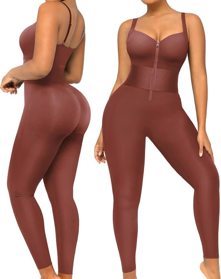 SHAPELLX Tummy Control Jumpsuit for Women Butt Lifting Shapewear Romper