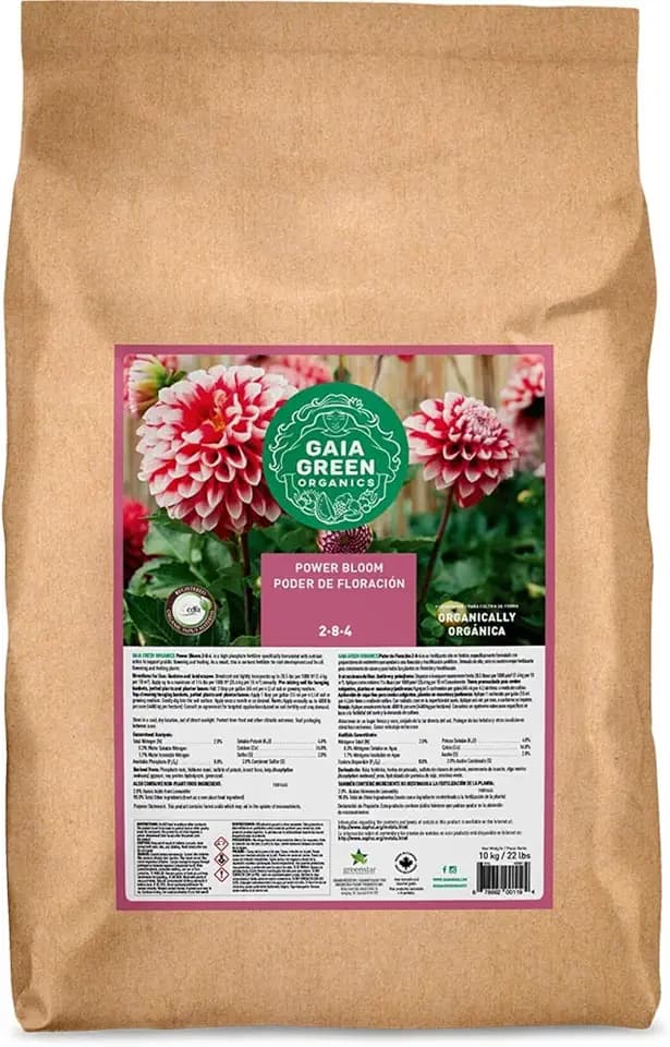 Gaia Green Power Bloom Organic Fertilizer 2-8-4, 10 KG, OMRI Listed