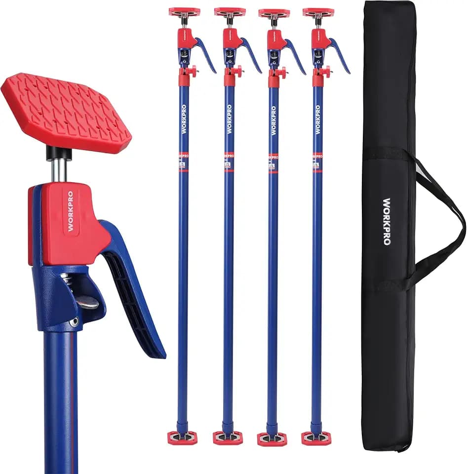 WORKPRO Cabinet Jacks, 54-114 in Adjustable Support Pole, 154 lbs, 4-Pack