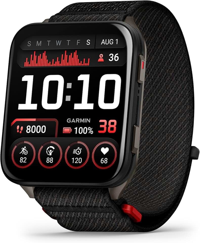Garmin Venu X1 Smartwatch GPS 51 mm AMOLED, 8 Tage Akkulaufzeit, LED-Taschenlampe, Schwarz (erneuert)