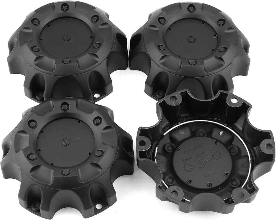 Wheel Center Caps for Fuel Off-Road Wheels 1001-61 M-453 ST-MQ805-168 Center Hubcaps, 4 Pack Center Cover, Outer Diameter 5.35in (Matt Black)