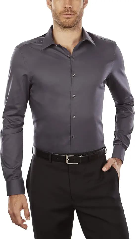 Van Heusen Men's Flex Collar Slim Fit Stretch Dress Shirt