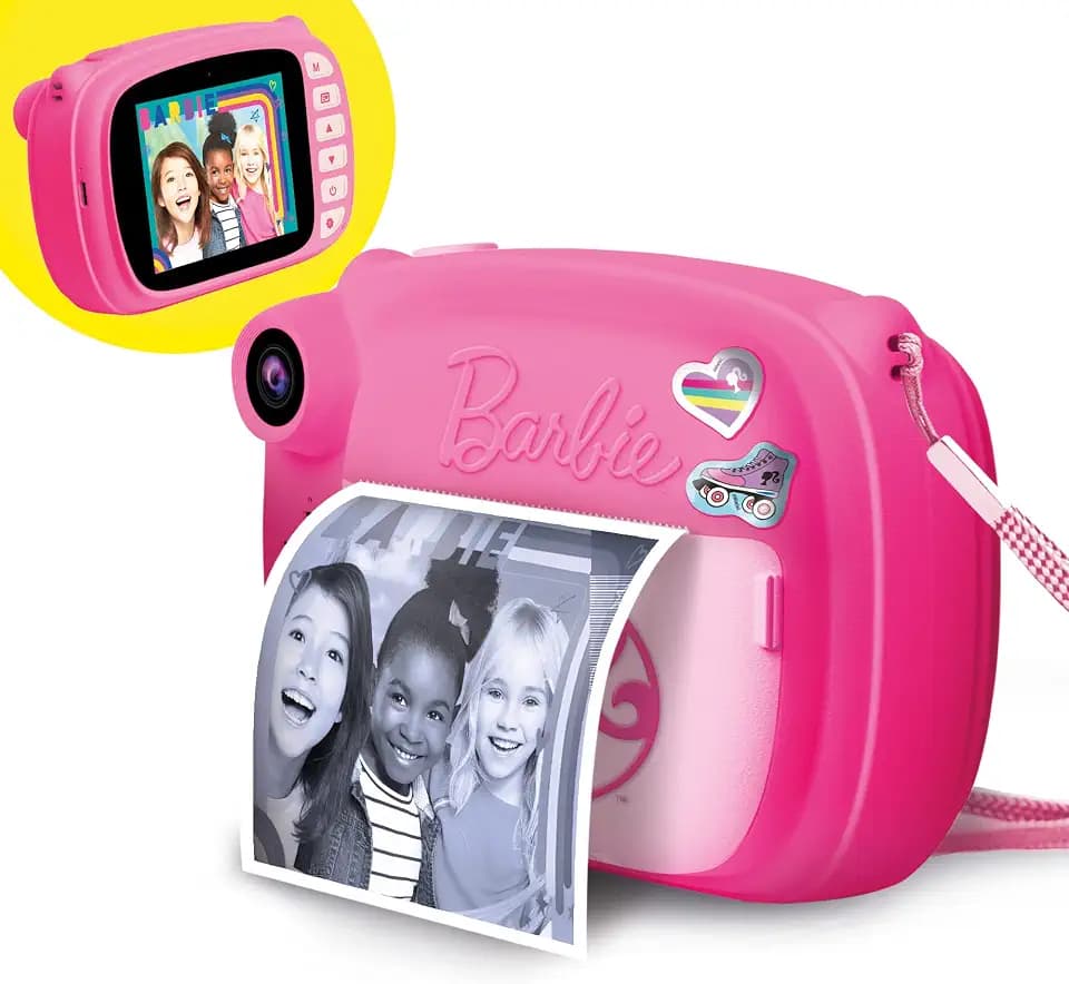 Lisciani - Barbie Print Cam - Sofortbildkamera für Kinder ab 5 Jahren
