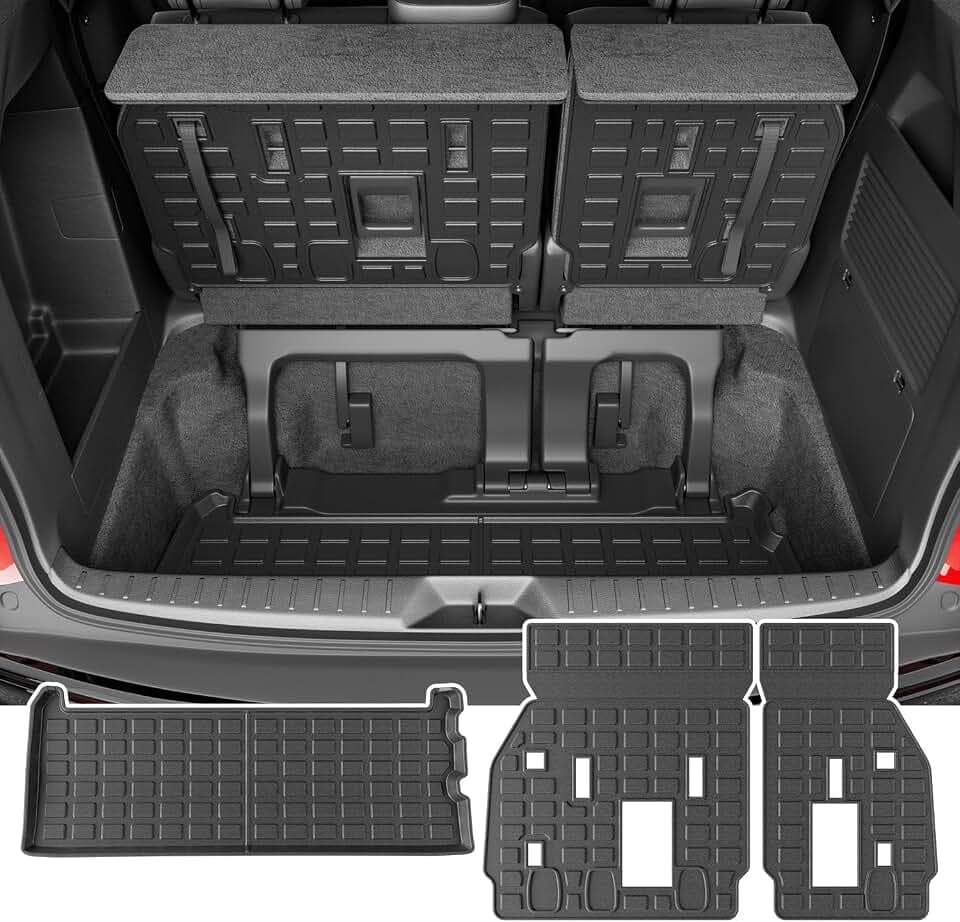 powoq 3rd Row Cargo Mat Compatible with 2021-2026 Toyota Sienna