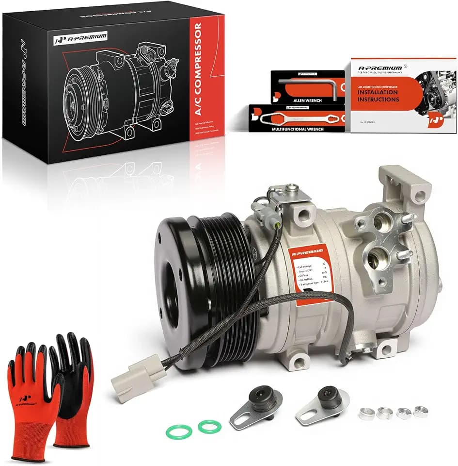 A-Premium Air Conditioner AC Compressor Compatible with Toyota