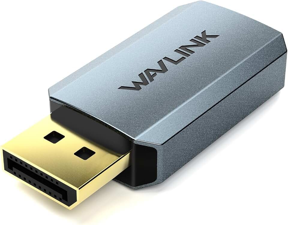WAVLINK 4K@60Hz Aktiver Adapter, unidirektionaler Konverter Stecker auf Buchse, kompakter Mini-Aktivadapter 4K/2K@60Hz