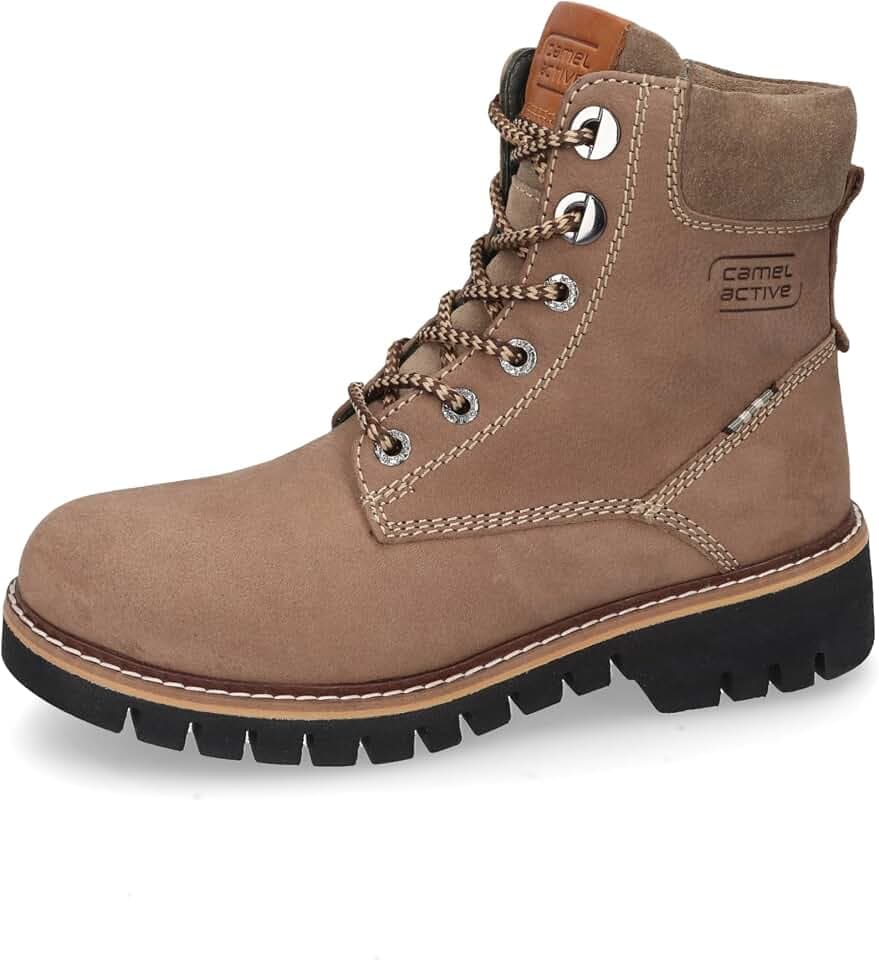 camel active Damen Schnürboot aus Nubuk Rindsleder