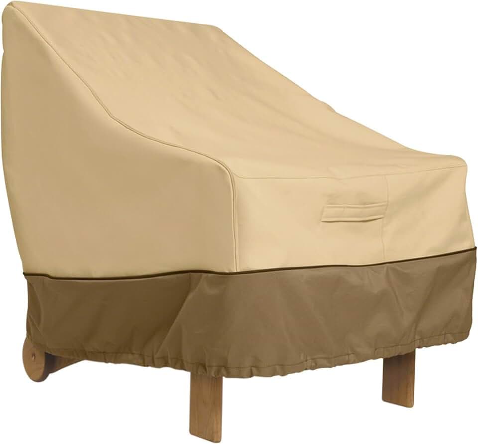 Classic Accessories Veranda Water-Resistant 31.5 Inch Adirondack Chair Cover, Patio Furniture Covers