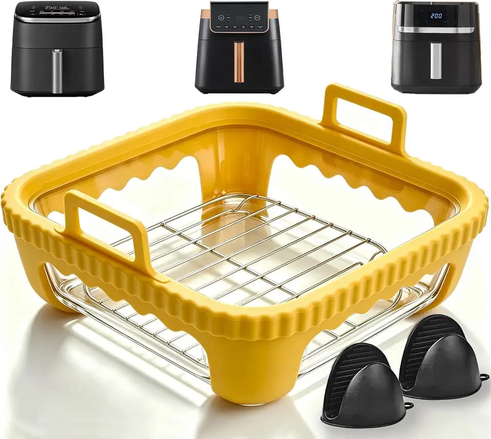 5-Teiliges Glas Auflaufform für Cosori Turboblaze Airfryer Zubehör 6-8.3L
