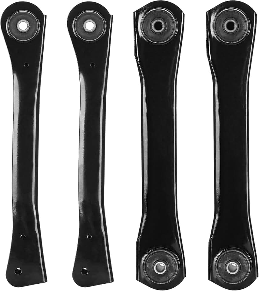 Front Upper and Lower Control Arms with Bushing for Jeep Cherokee 1991-1999, for Comanche 1991-1992 Suspension Kit K660203 K620244 4Pcs