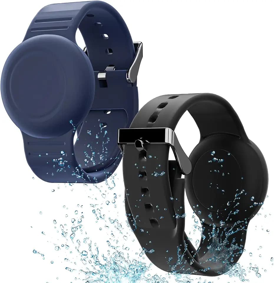 Waterproof Bracelet Compatible with Airtag (1st & 2nd Gen) for Kid - 2 Pack