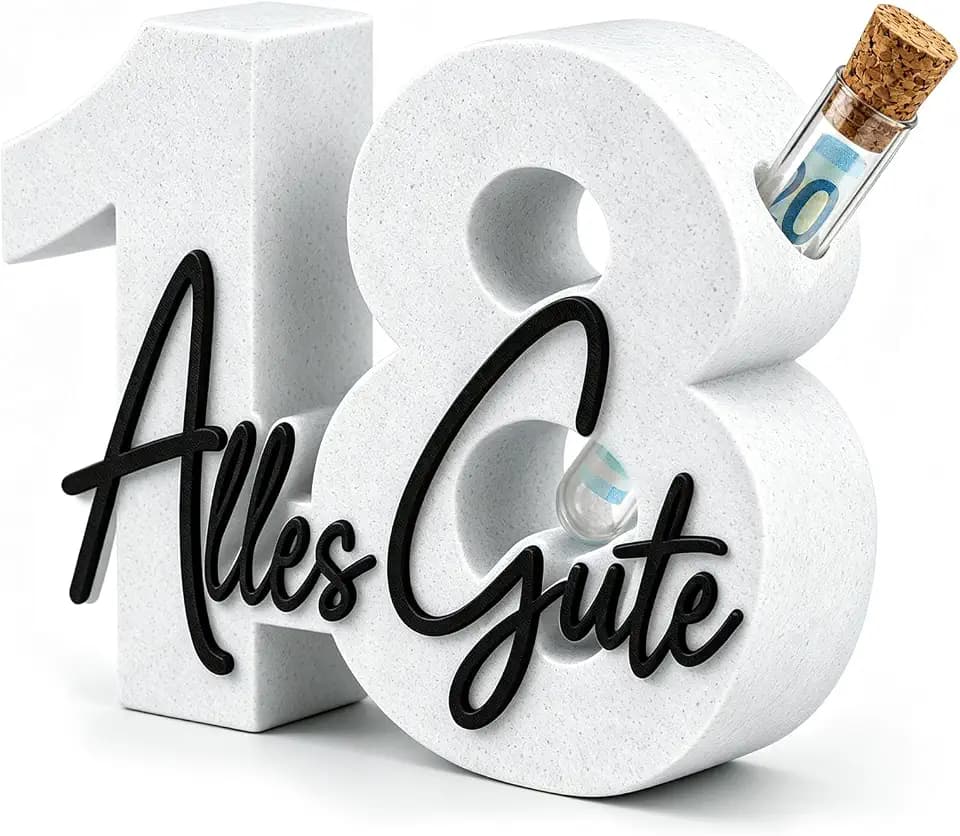 18. Geburtstags Geschenk, 3D Druck Geldgeschenk Geburtstag
