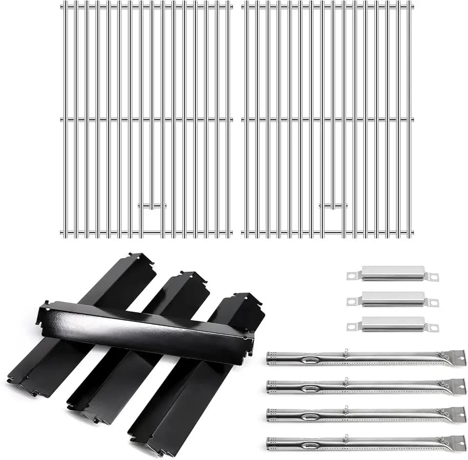 Grill Replacement Parts for Charbroil 463244011 463247009 463257010 463247412, Grill Grates, Heat Tents, Grill Burners and Carryover Tubes