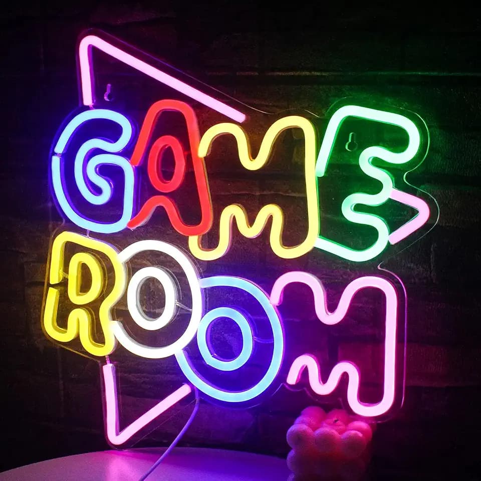 Video Game Room Neon Sign Retro Gaming Neon Sign for Bedroom Teen