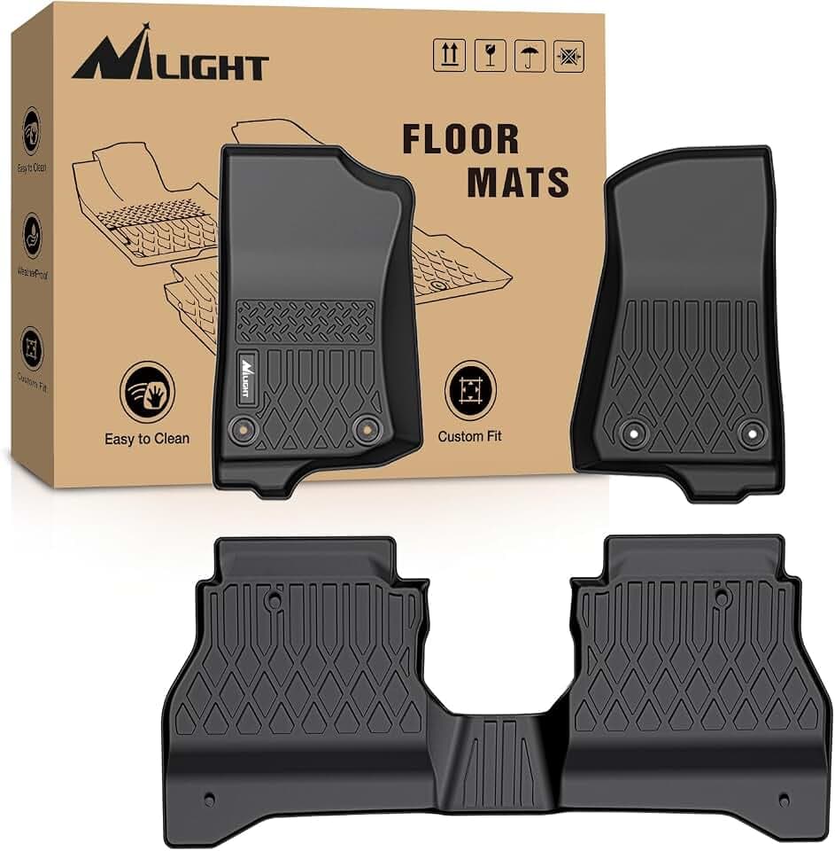 Nilight TPE Floor Mats for Jeep Gladiator JT