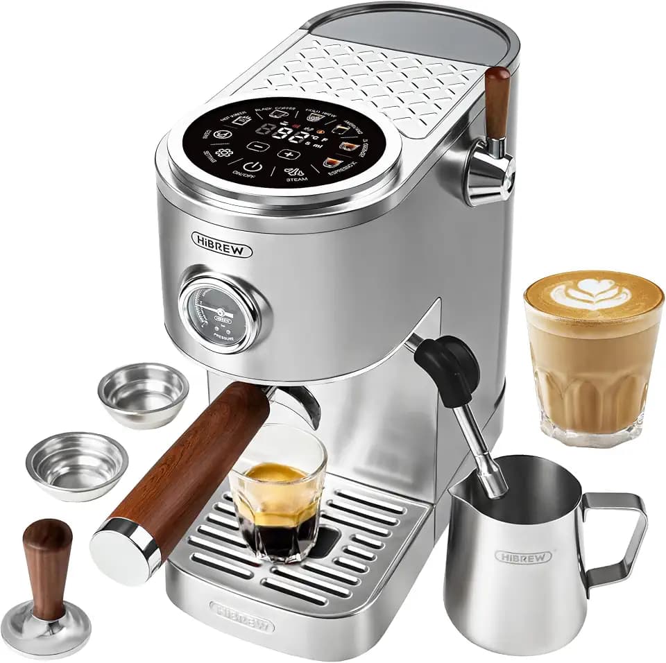 HIBREW H13 Dual Thermoblock Espresso Machine for Home Baristas