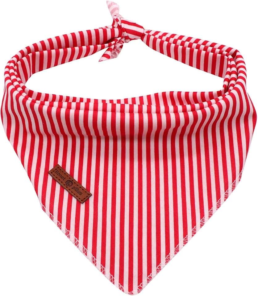 Lionet Paws Dog Bandana for Small Medium Large Dogs, Cat Dogs Kerchief Triangle Bibs Scarf for Girl or Boy