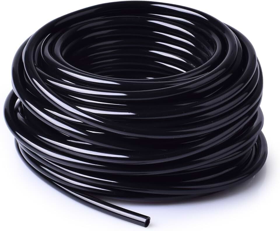 MIXC 50FT 1/4" Irrigation Tubing, 0.27" OD x 0.15" ID Drip Irrigation Hose