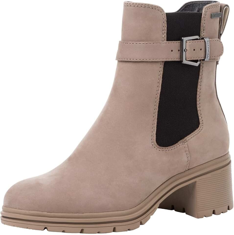 Tamaris Damen Absatzstiefelette Leder
