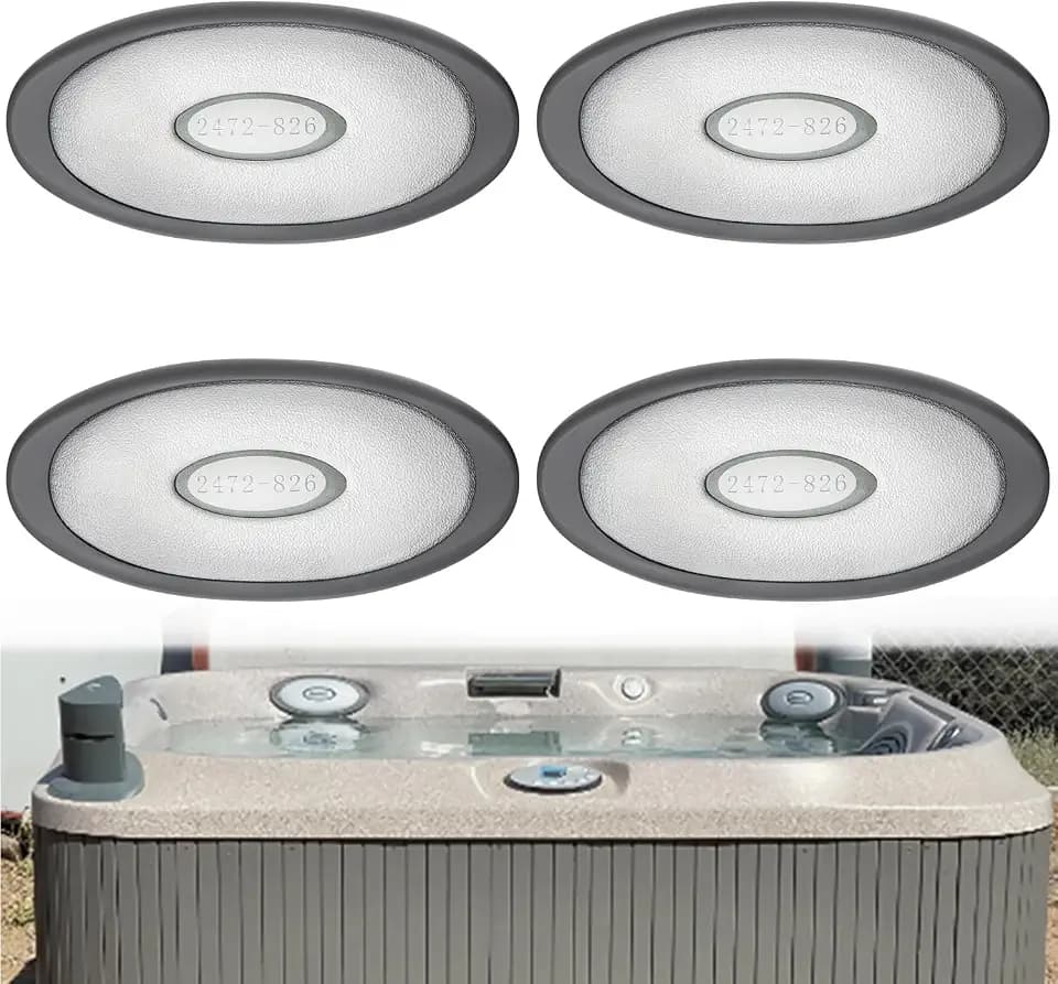4 Pack 2472-826 Oval Spa Pillow for Jacuzzi J-300 Series Hottub 2007-2013