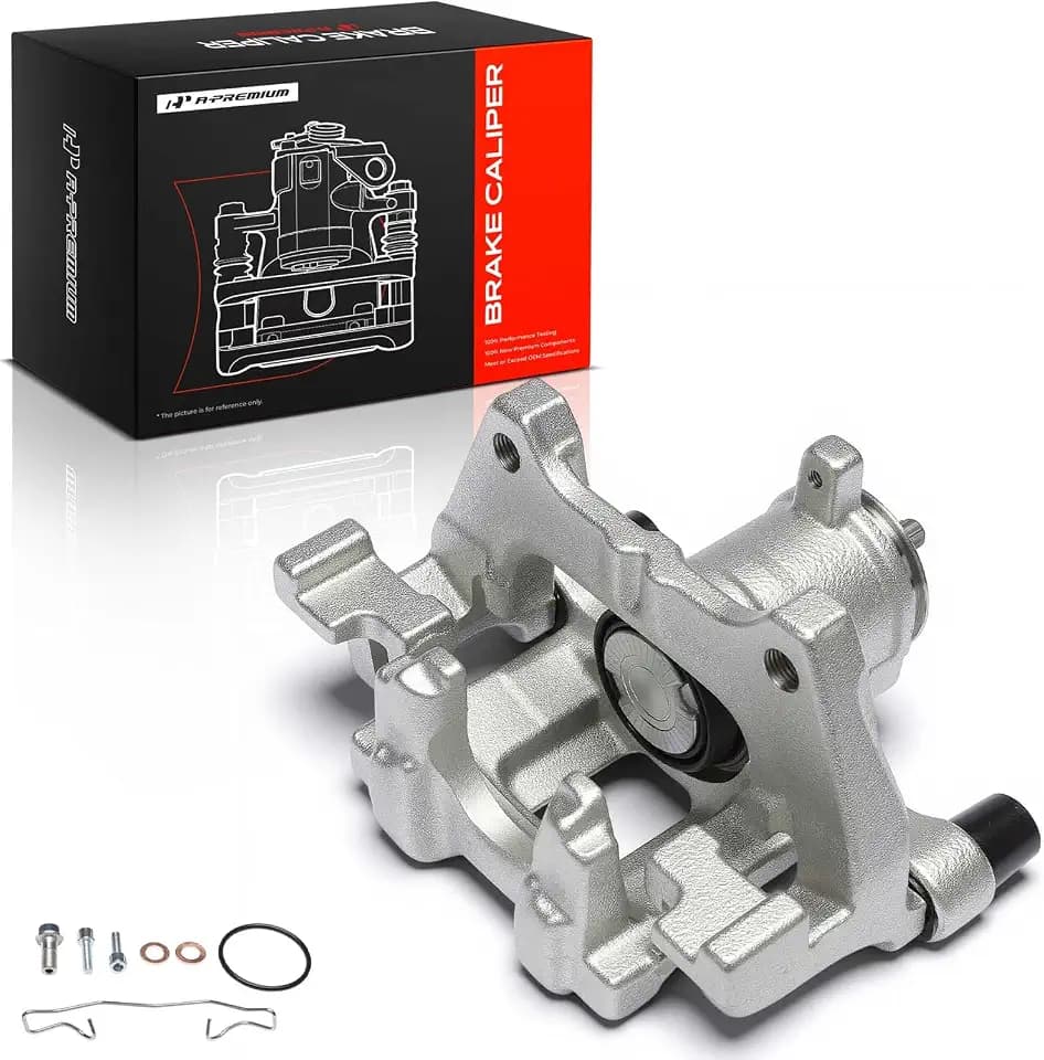 A-Premium Rear Left Driver Disc Brake Caliper with Bracket