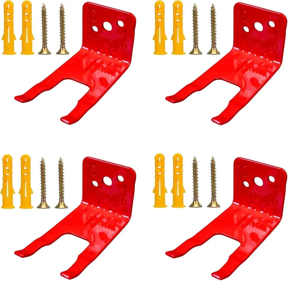 Universal Fire Extinguisher Bracket, Fire Extinguisher Mounts & Brackets (U Hook - 4 Pack)