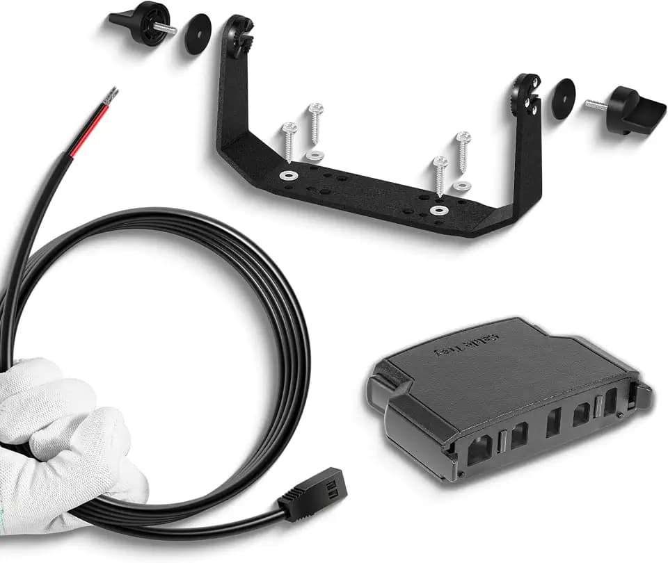 Combination of Helix Cable Collector Tray (HCCT), PC-11 Filter Power Cable & 740149-1 Gimbal Bracket, Fit for Humminbird Helix8/9/10 Series Fish Finders All Models