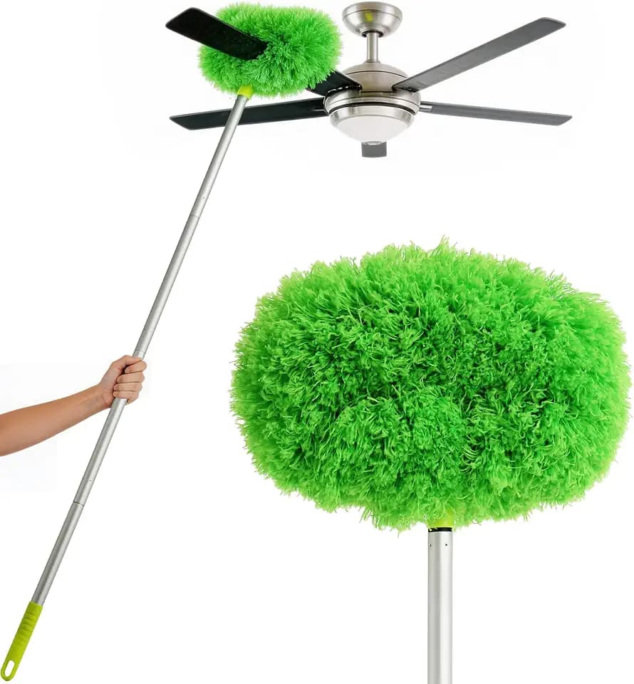 Eyliden 68" Adjustable Ceiling Fan Duster - 360° Dual-Sided Microfiber