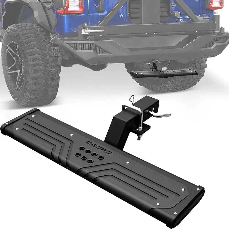 OEDRO Aluminum Towing Hitch Steps for Trucks SUVs with 2" Hitch Receiver