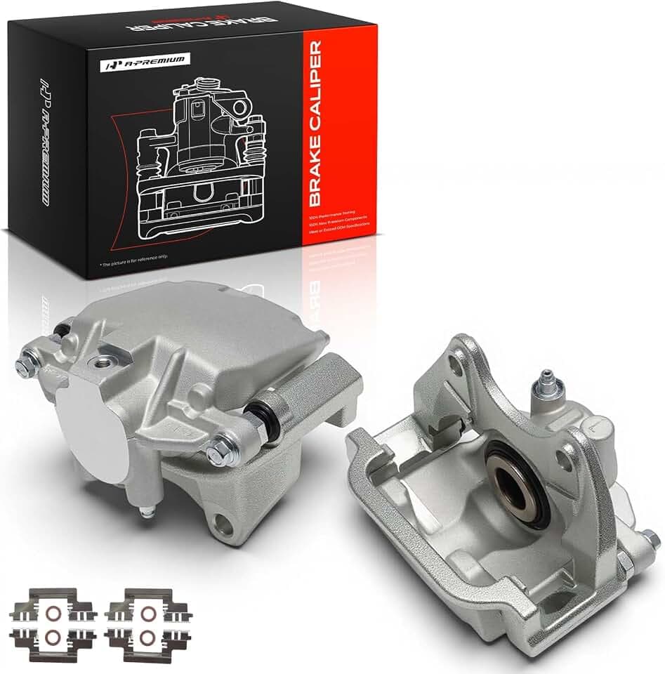 A-Premium Rear Left and Right Side Disc Brake Caliper with Bracket