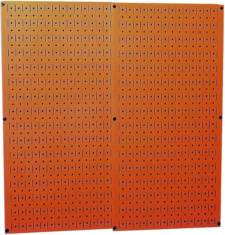 Wall Control 30-P-3232OR Orange Metal Pegboard Pack