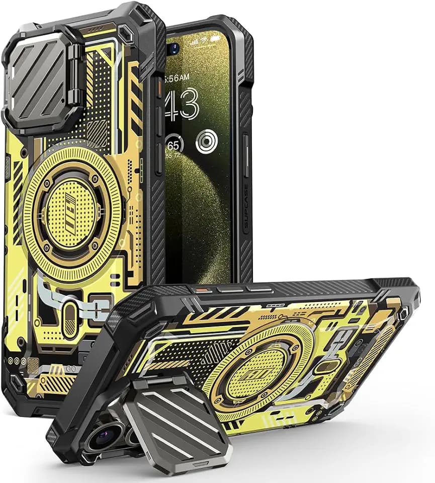 SUPCASE for iPhone 15 Pro Max Case (6.7 inch) with Camera Cover Stand