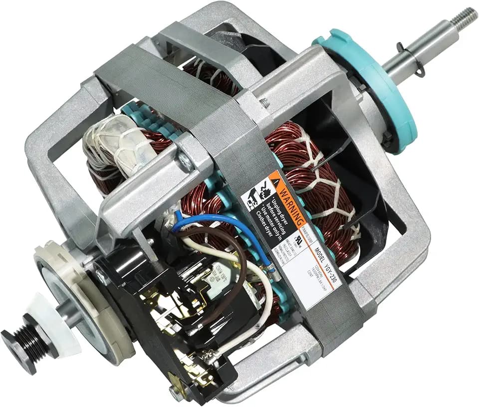 Drive Motor 4681EL1008A Clothes Dryer Blower by puxyblue for LG Ken-More Dryer Replace EAP2400858 4681EL1008B 4681EL1008H 4681EL1008K 4681EL1008P 1330330 (Shaft Length: 2-3/8" and 1-1/4")