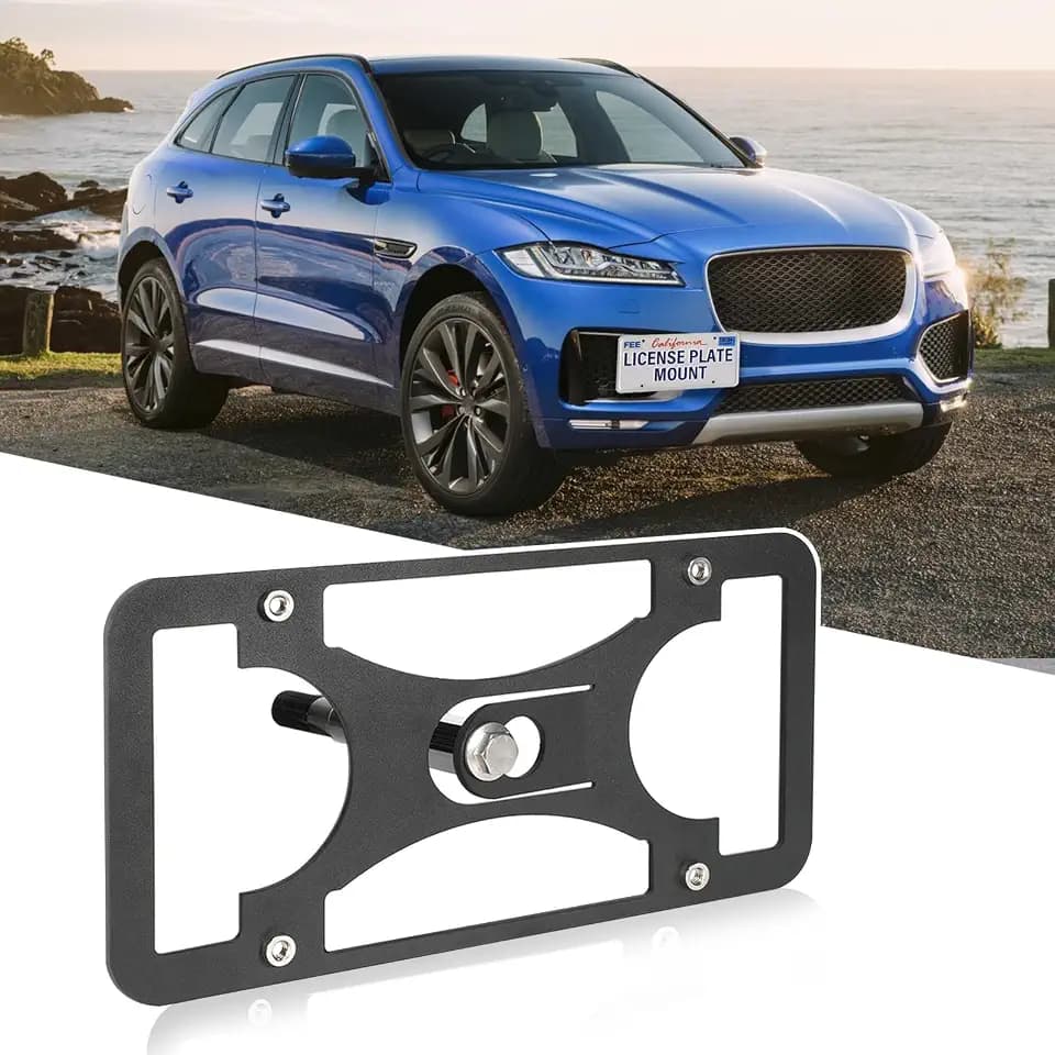 License Plate Mount Fits Jaguar F-Pace 2017-2025