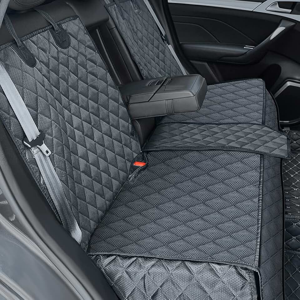 ANOSOSPECIAL Dog Car Seat Cover for Back Seat Cover,Non Stick Fur Rear Seat Protector for Pet,Nonslip Waterproof Durable Universal Fit Interior Backseat Covers for Auto Van SUV