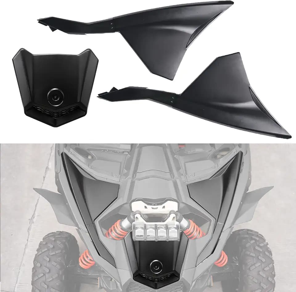 HAKA TOUGH Front Fender&Facia Cover for Can Am Maverick X3 Accessories 2017-2024, Hood Scoop Cover for Can Am X3 Max Turbo Replace #705012456, 705012457,705014313