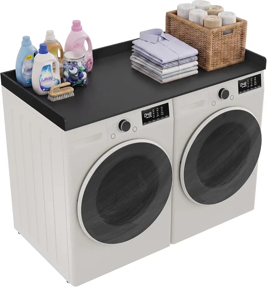 Garvee Washer Dryer Countertop, Washer and Dryer Topper, Black