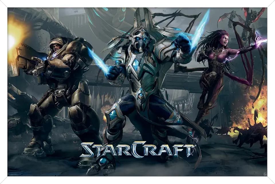 Trends International Starcraft - Legacy Of The Void Wall Poster, 34L x 22.4W, White Framed Version