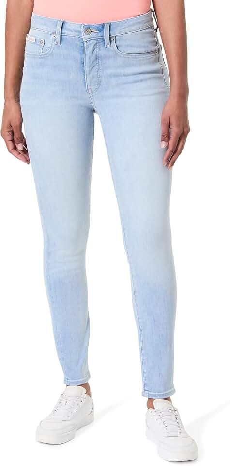 Calvin Klein Damen Jeans Mid Rise Skinny Watercourse Lv047f705g