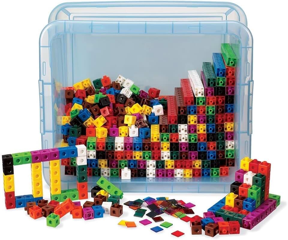 hand2mind Snap Cubes, Math Linking Cubes, Plastic Cubes, Snap Blocks, Color Sorting, Connecting Cubes, Math Manipulatives, Counting Cubes for Kids Math, Math Cubes, Math Counters (Set of 2000)