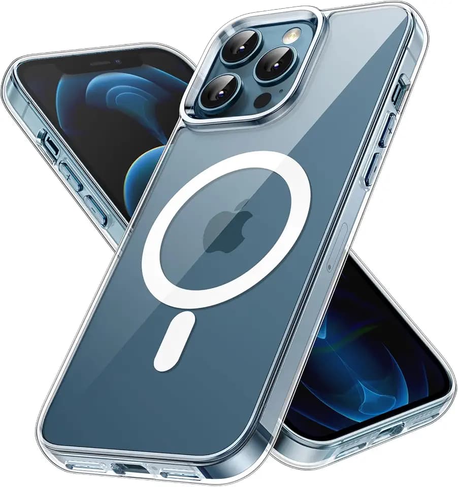 JETech Magnetic Case for iPhone 12 Pro Max, Clear