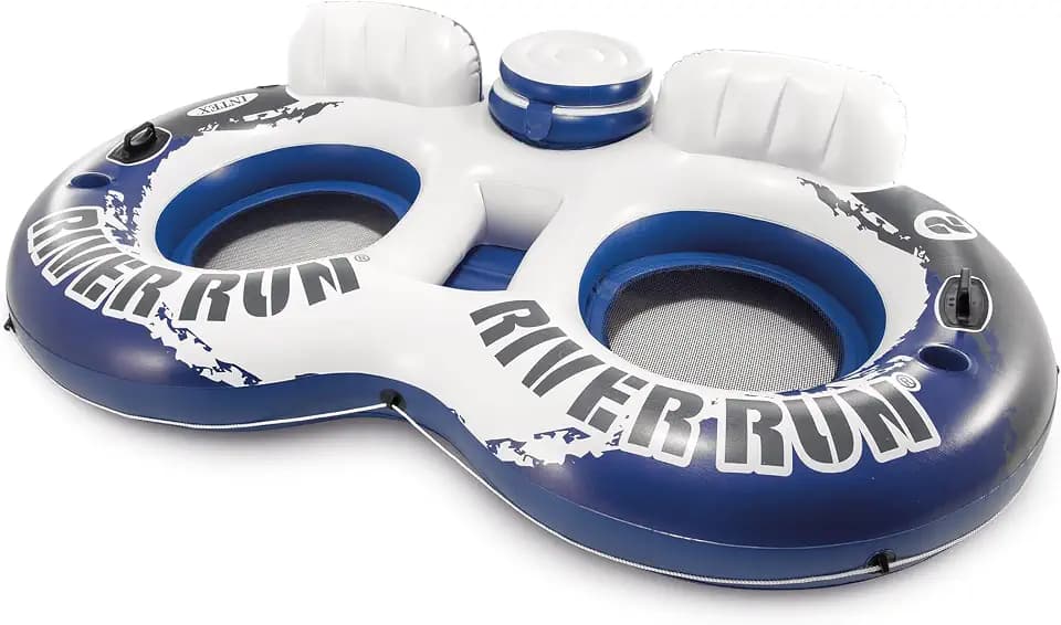 INTEX River Run 2 Inflatable 2-Person Floating Lake Lounge for Adults