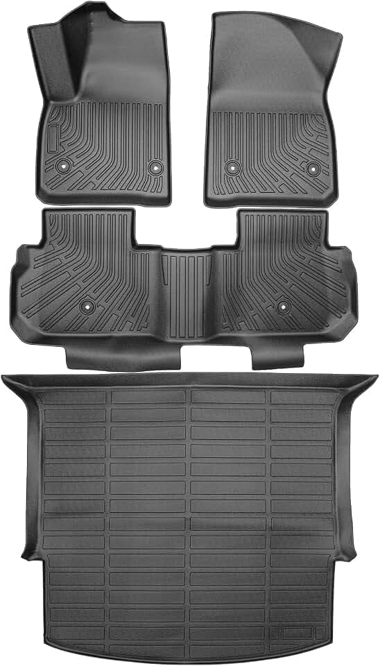 Floor Mats & Cargo Liner Set Fit for 2019-2026 Chevy Blazer Gas Only (Not for EV & Trailblazer),All Weather Protection TPE Anti-Slip Odorless Automotive Full Set Custom Car Mats Blazer Accessories