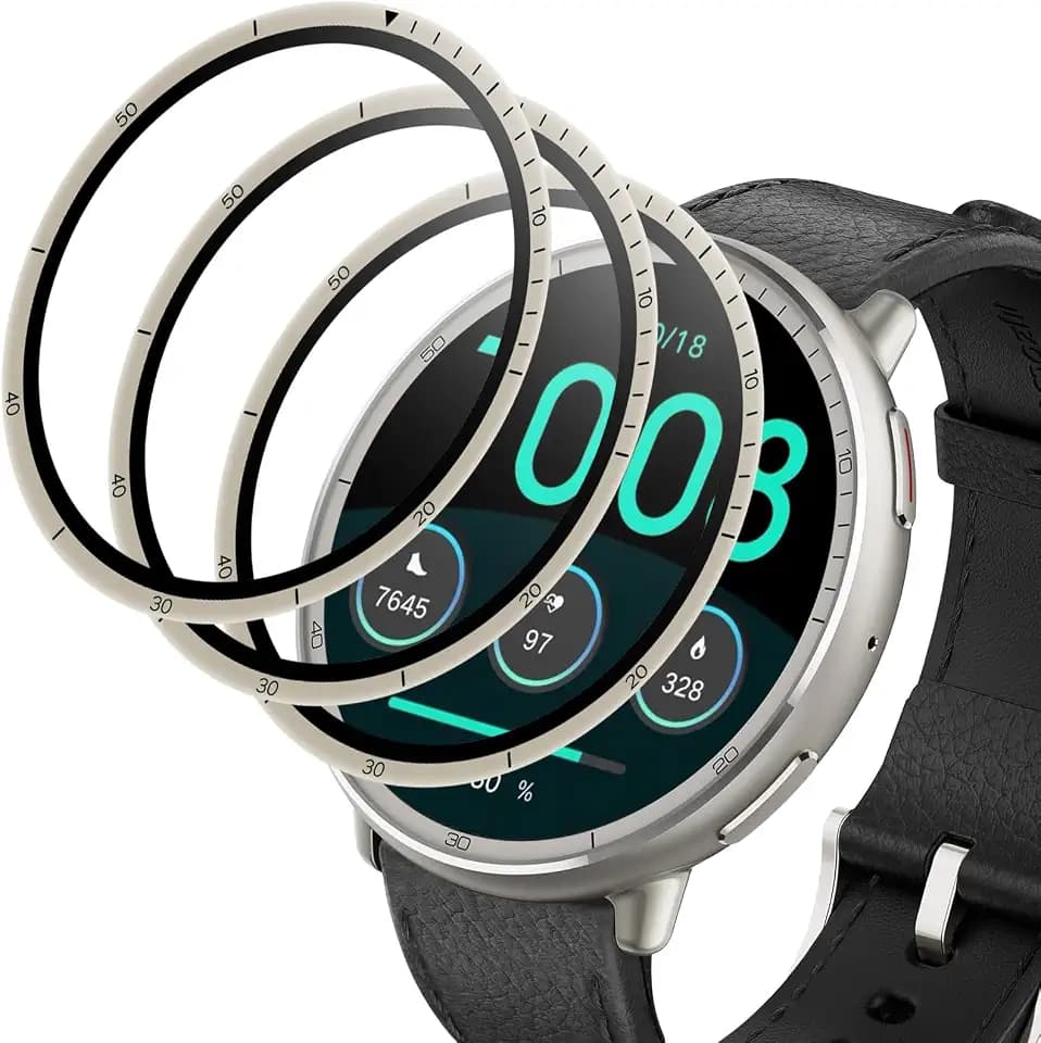 Supershieldz Panzer Schutz Glas Kompatibel mit Amazfit Active 2 44mm, HD Panzer Schutzfolie, 3D Runde Kante Displayschutz, Touch Sensitive, Bläschenfrei Schutzglas, Anti-Kratzer Panzerfolie, 3 Stück