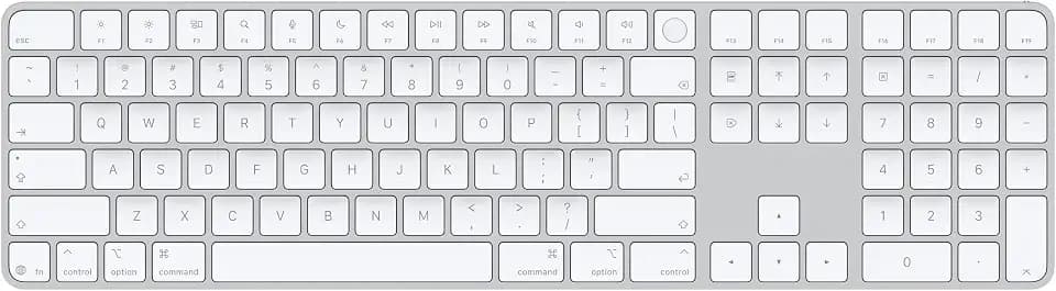 Apple Magic Keyboard with Touch ID and Numeric Keypad - White Keys ​​​​​​​