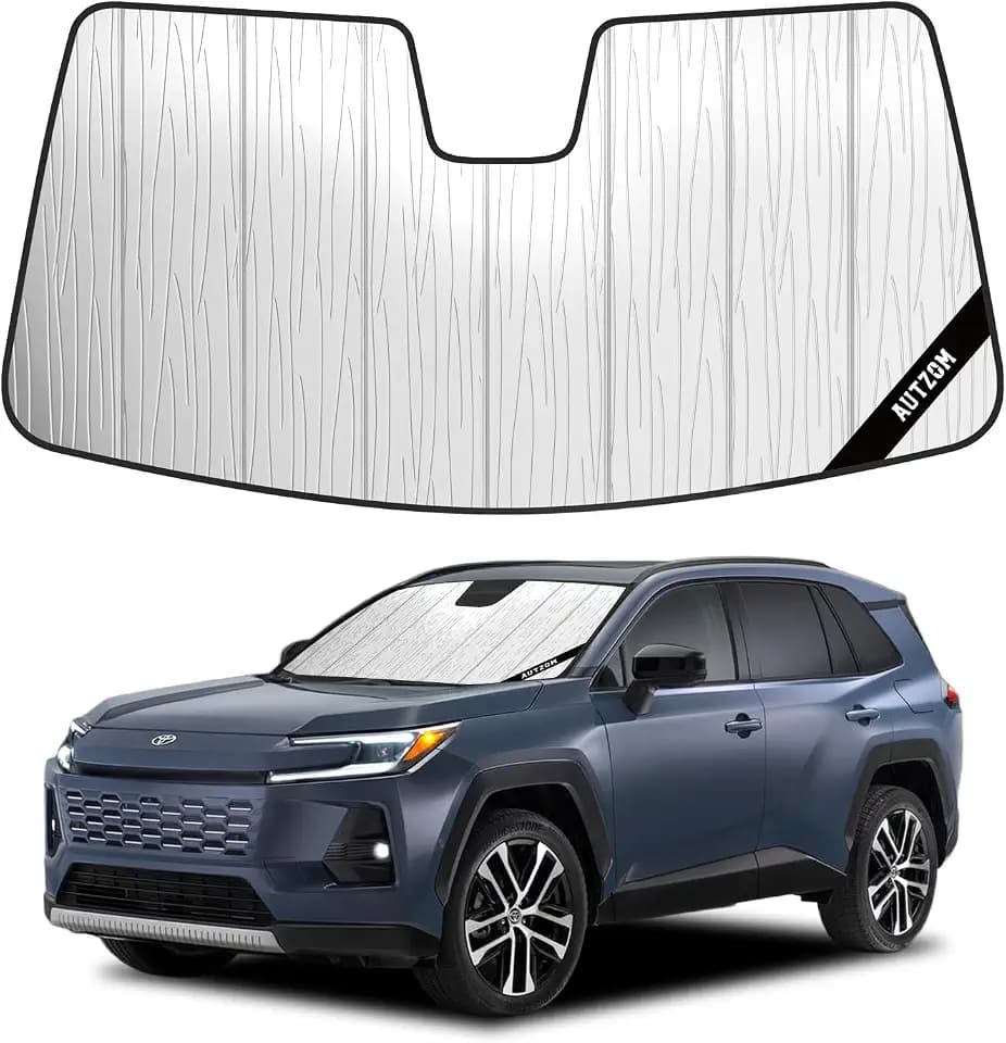 Windshield Sun Shade for Toyota RAV4 2026, Vehicle-Specific Design
