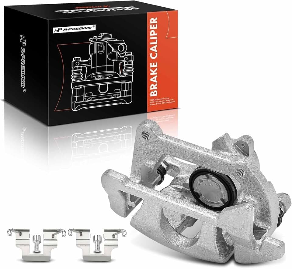 A-Premium Rear Left Driver Disc Brake Caliper with Bracket