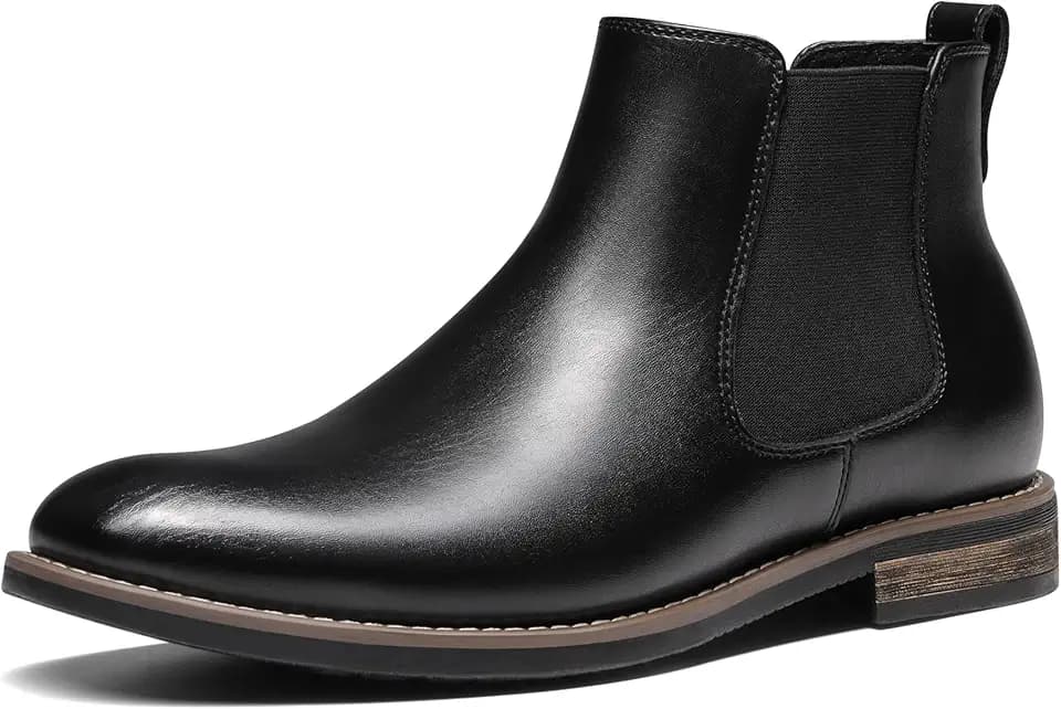 Bruno Marc Men's Classic Chelsea Ankle Dress Boots