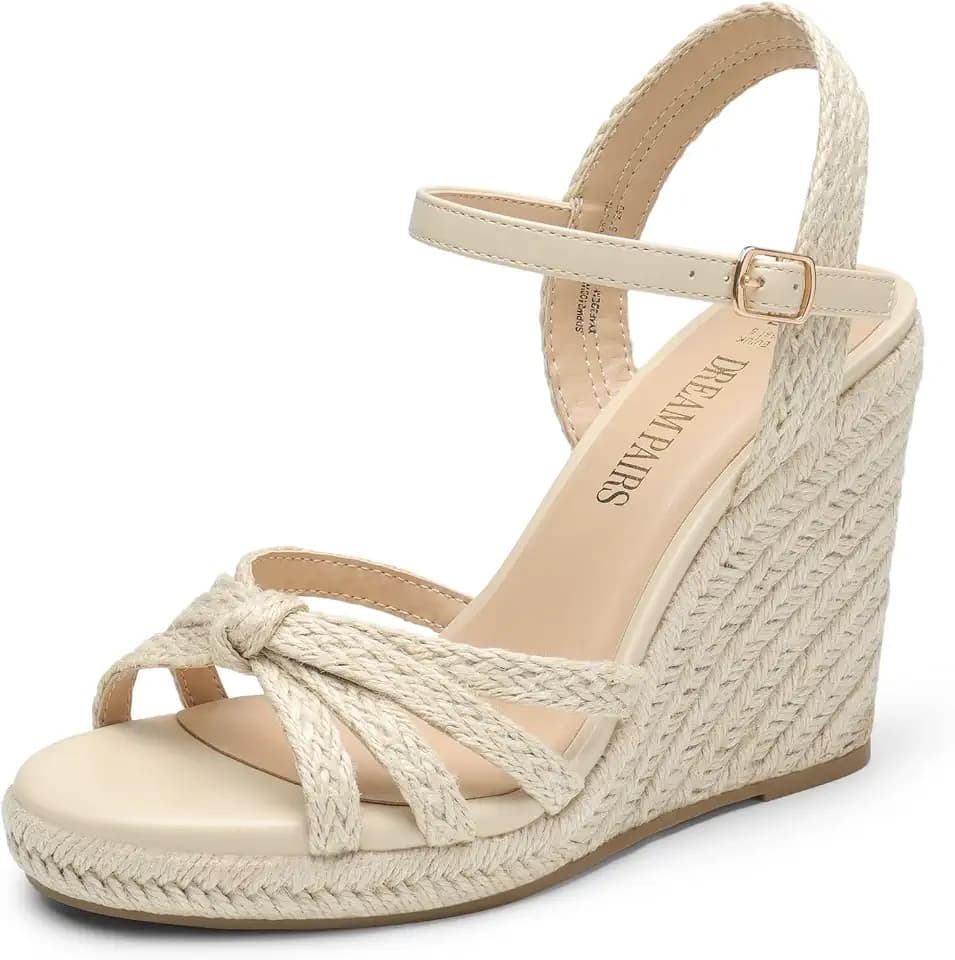 DREAM PAIRS Women's Espadrille Wedge Sandals